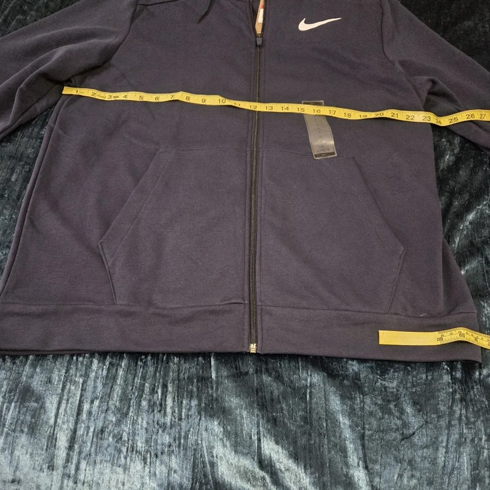 Nike Men's Navy Blue Full-Zip Hoodie Jacket